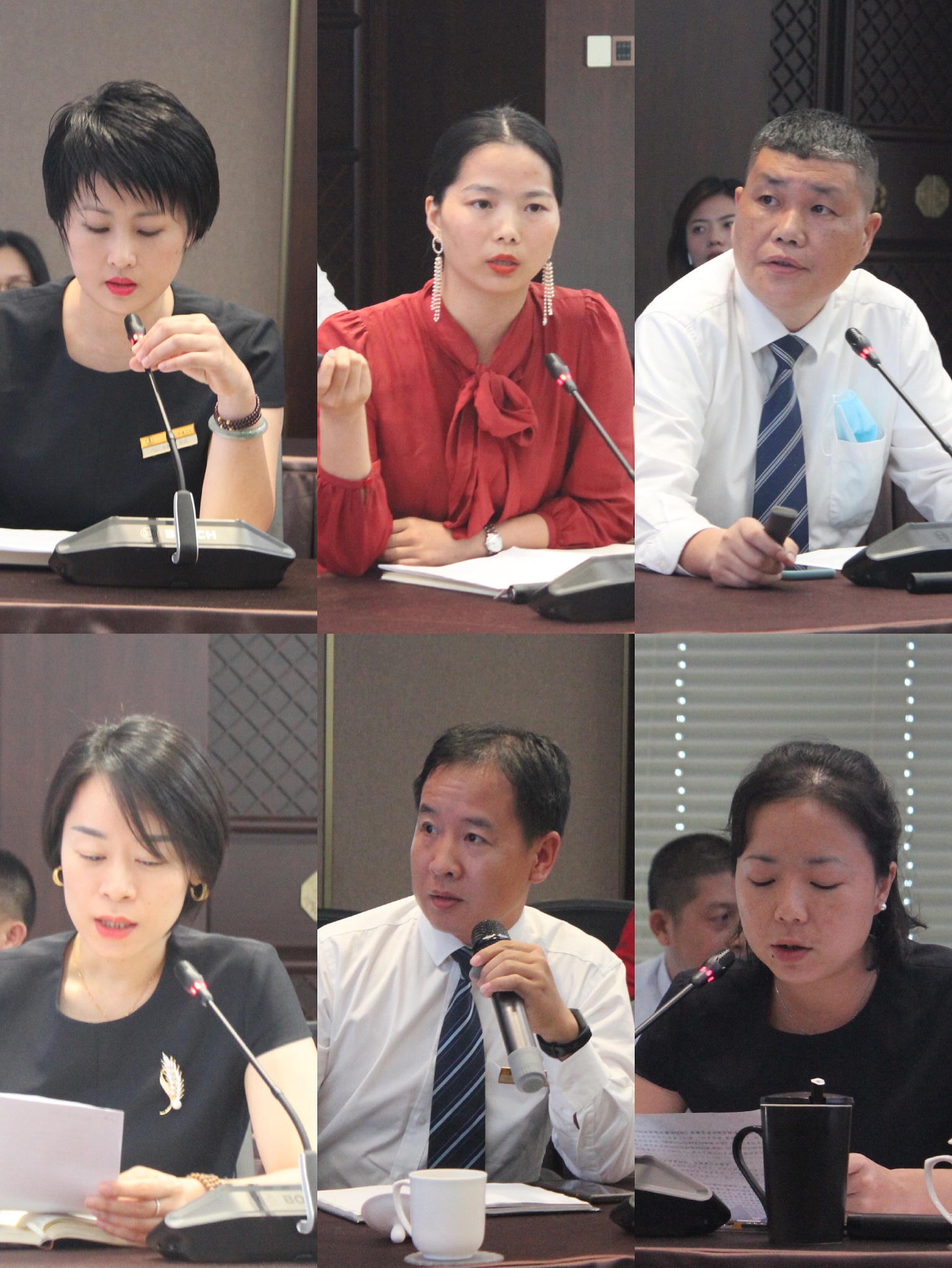 公司董事长孔宇峰,董事黄炜,总经理宋维超,副总经理林雅琦出席会议,各